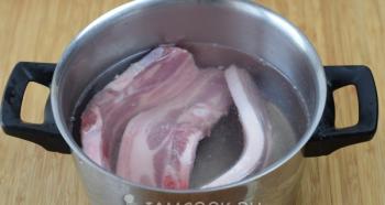 Trin-for-trin opskrift med billeder Kinesiske svinekødsretter