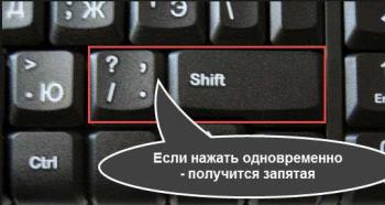 Sådan sætter du et komma øverst på tastaturet